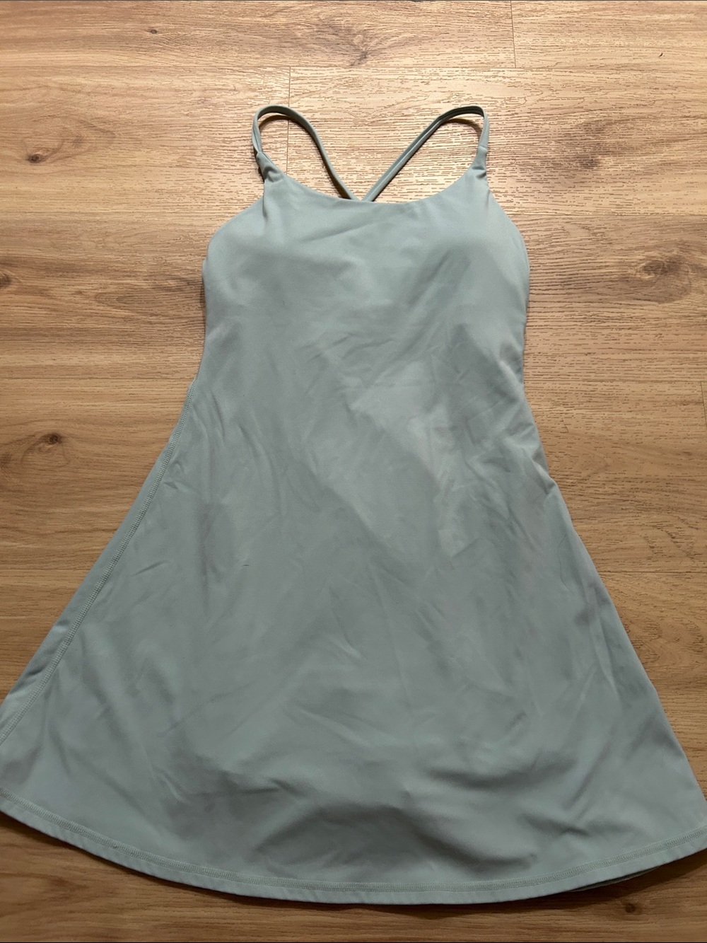 HALARA Athletic Light Blue Strappy A-Line Dress